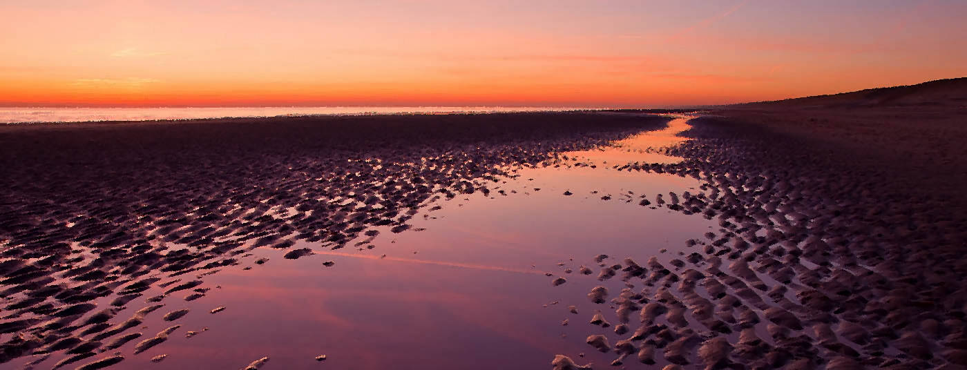 Zonsopkomst op het strand van Zandvoort